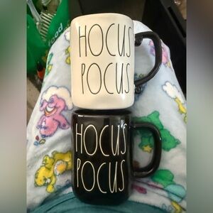 Rae Dunn Black and White Hocus Pocus Mugs